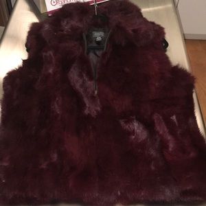 New saks fifth avenue rabbit fur vest